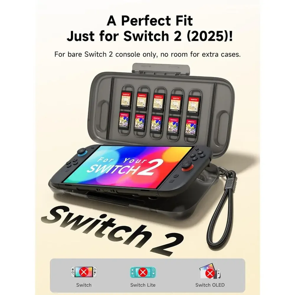 JSAUX Protective Case for Nintendo Switch 2 (2025), Hard Carrying Shell, Slim & - Picture 4 of 5